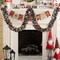 50 Feet Green Red Christmas Metallic Tinsel Twist Hanging Garland with Snowflake